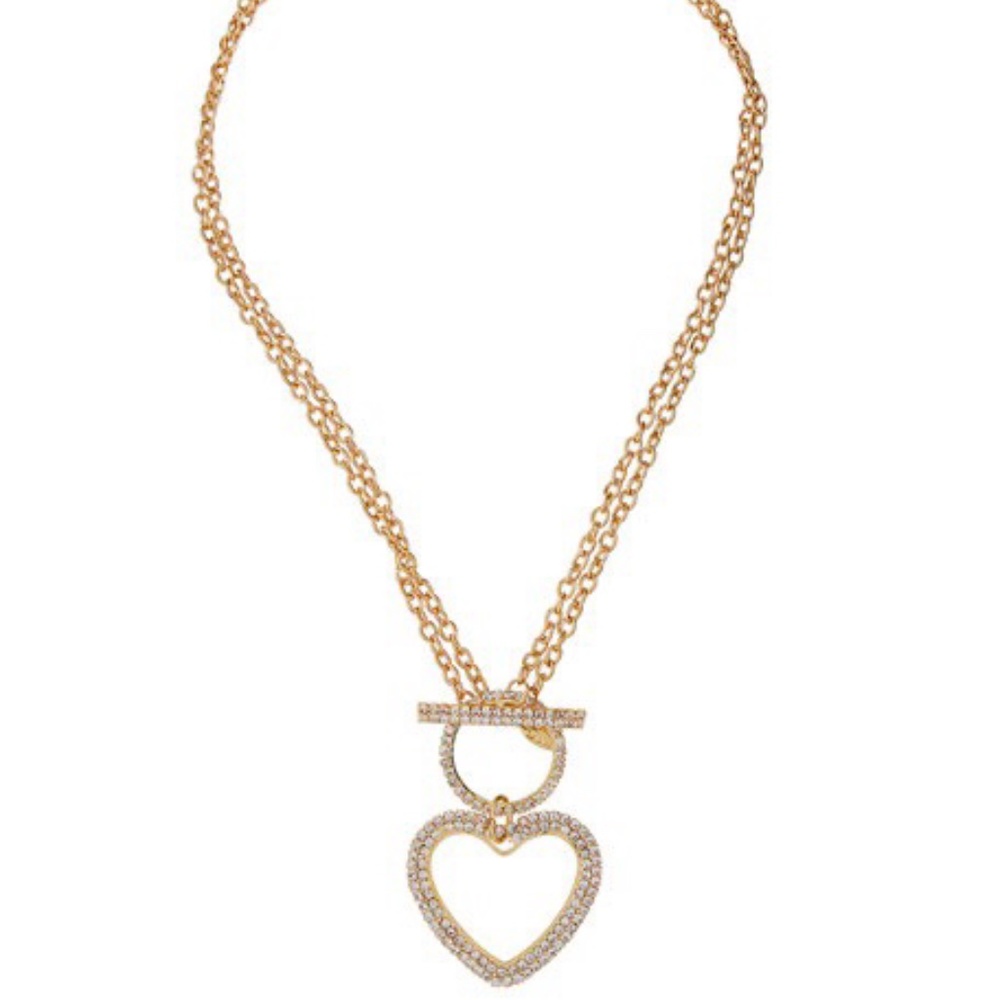 Greenbeads Crystal Heart Necklace